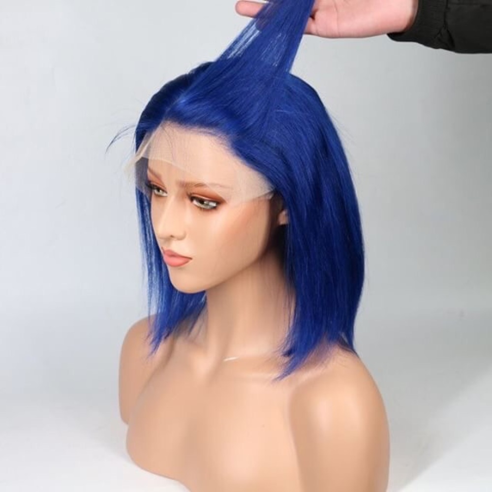 Blue Lace frontal  wig 12”